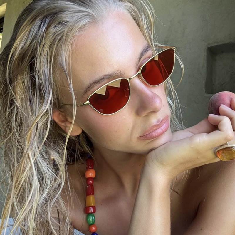 Sunglasses Cat Eye - Retro kleine frame cat-eye metalen zonnebrillen