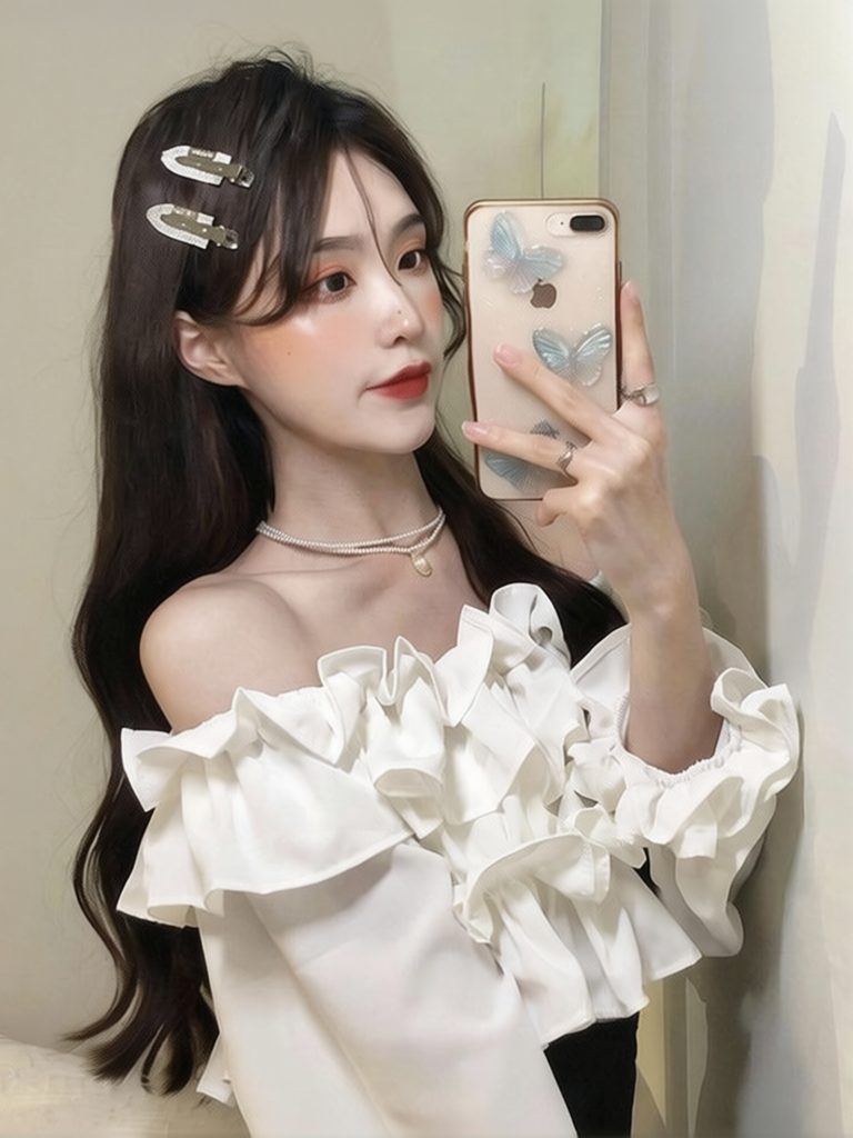 Ruffle Off-Shoulder Top Dames  - Blouse Off Shoulder recensie en prijs