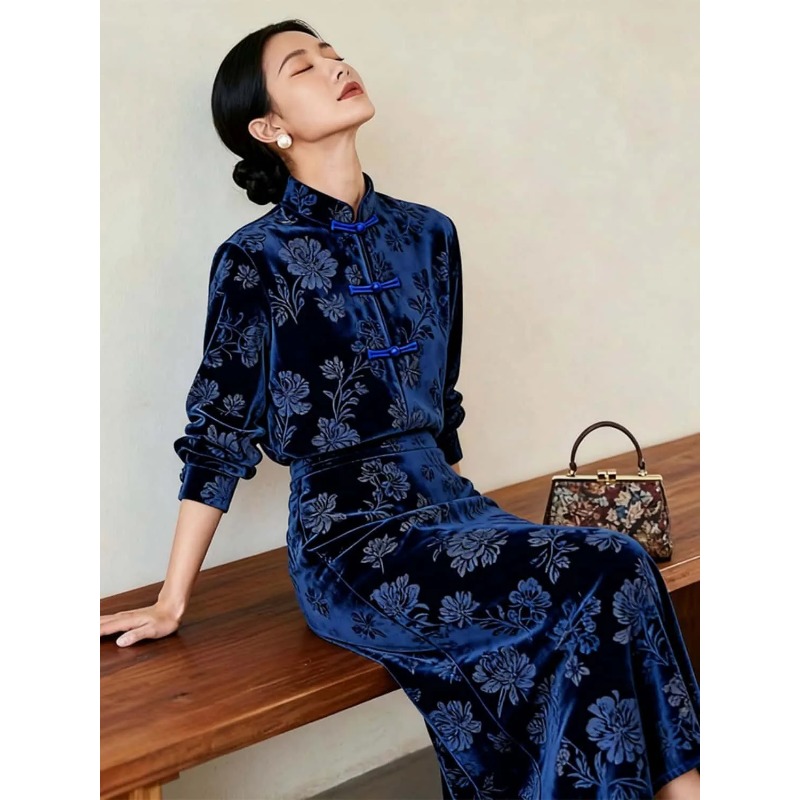 Dames Nieuwe Chinese Stijl Flu - Midi Skirt Floral recensie en prijs