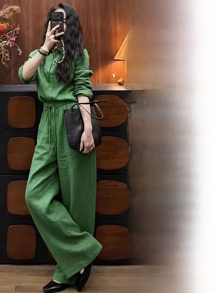 Loszittende linnen blouse en w - Linen Pant Wide recensie en prijs